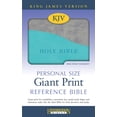 thumbnail image 1 of KJV Personal Size Giant Print Reference Bible-Turquoise/Gray Flexisoft, 1 of 1