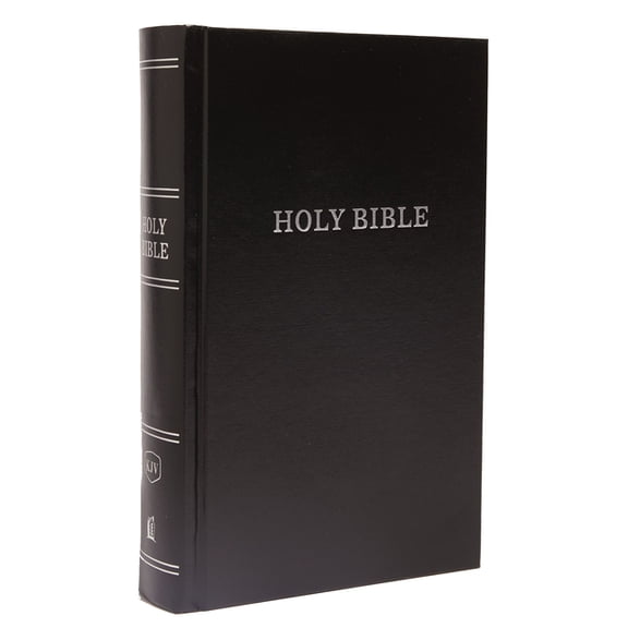 KJV, Pew Bible, Large Print, Hardcover, Black, Red Letter Edition, Comfort Print : Holy Bible, King James Version