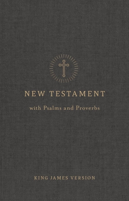 KJV Pocket New Testament with Psalms and Proverbs, Charcoal Trade Paper, (Paperback)