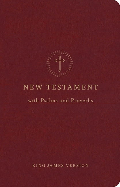 KJV Pocket New Testament with Psalms and Proverbs, Crimson Leathertouch, (Hardcover)