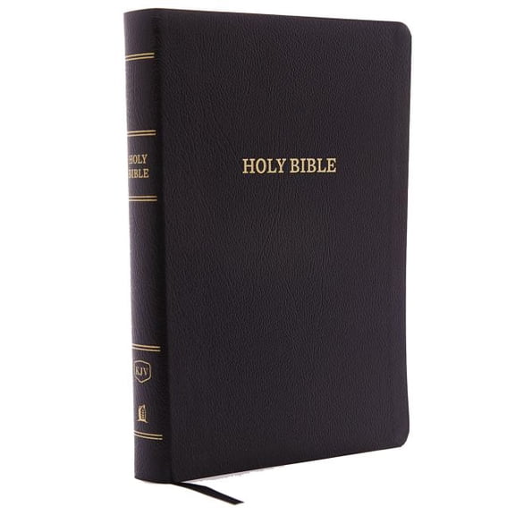 KJV, Reference Bible, Giant Print, Bonded Leather, Black, Red Letter Edition (Large Print) (Hardcover)