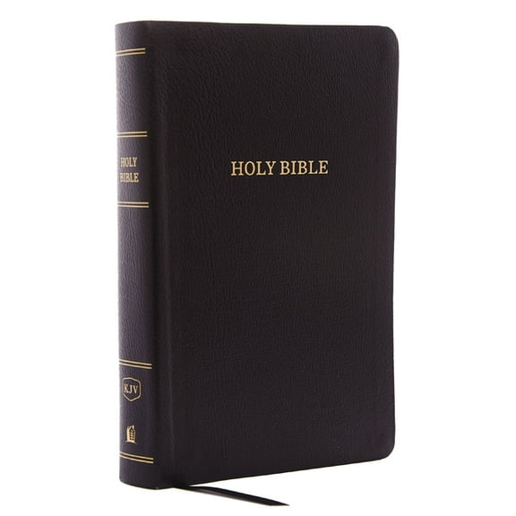 KJV, Reference Bible, Personal Size Giant Print, Bonded Leather, Black, Red Letter Edition, (Hardcover)