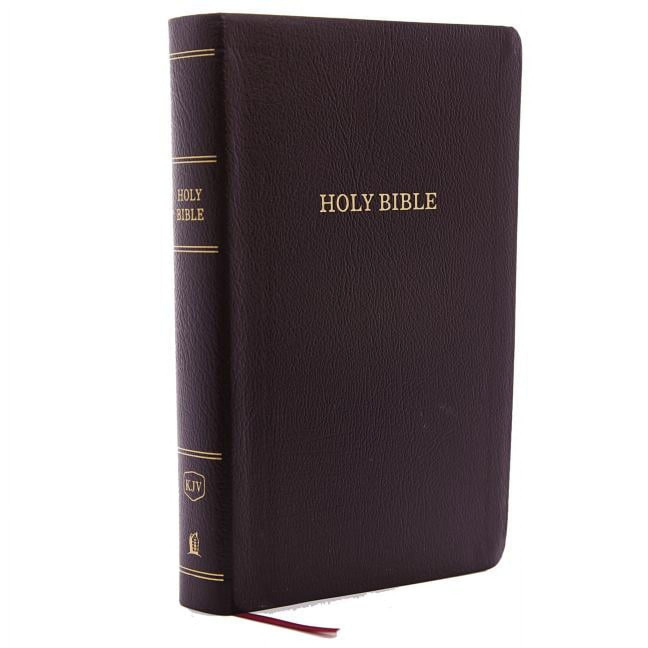 KJV, Reference Bible, Personal Size Giant Print, Bonded Leather, Burgundy, Red Letter Edition (Large Print) (Hardcover)