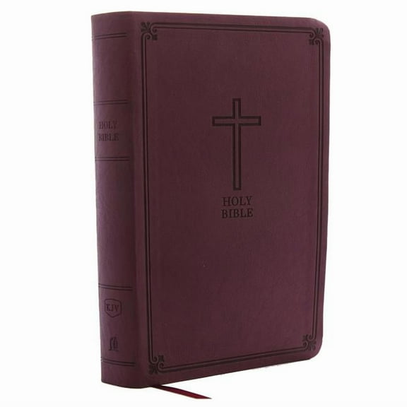 KJV, Reference Bible, Personal Size Giant Print, Imitation Leather, Burgundy, Red Letter Edition, (Hardcover)