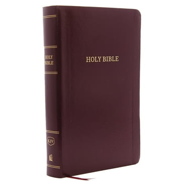 KJV, Reference Bible, Personal Size Giant Print, Leather-Look, Burgundy, Red Letter Edition (Paperback)(Large Print)