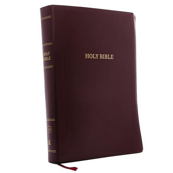 KJV, Reference Bible, Super Giant Print, Leather-Look, Burgundy, Indexed, Red Letter Edition, (Paperback)