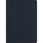 KJV Single-Column Wide-Margin Bible, Navy Leathertouch, Hardcover