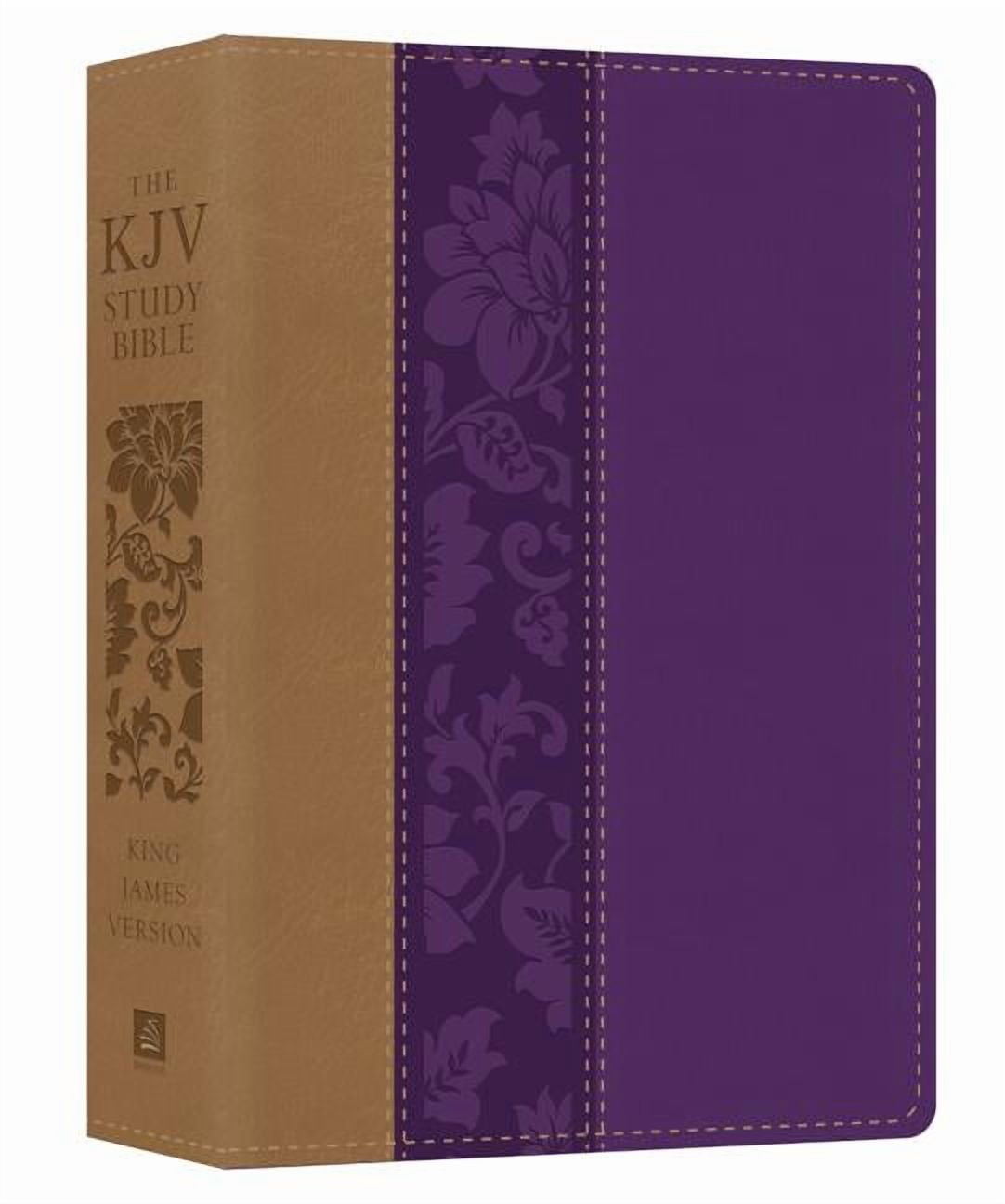 KJV Study Bible The KJV Study Bible - Large Print [violet Floret], (Hardcover)