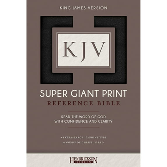 Pre-Owned KJV Super Giant Print Bible (Hardcover) by Hendrickson Publishers (Creator)