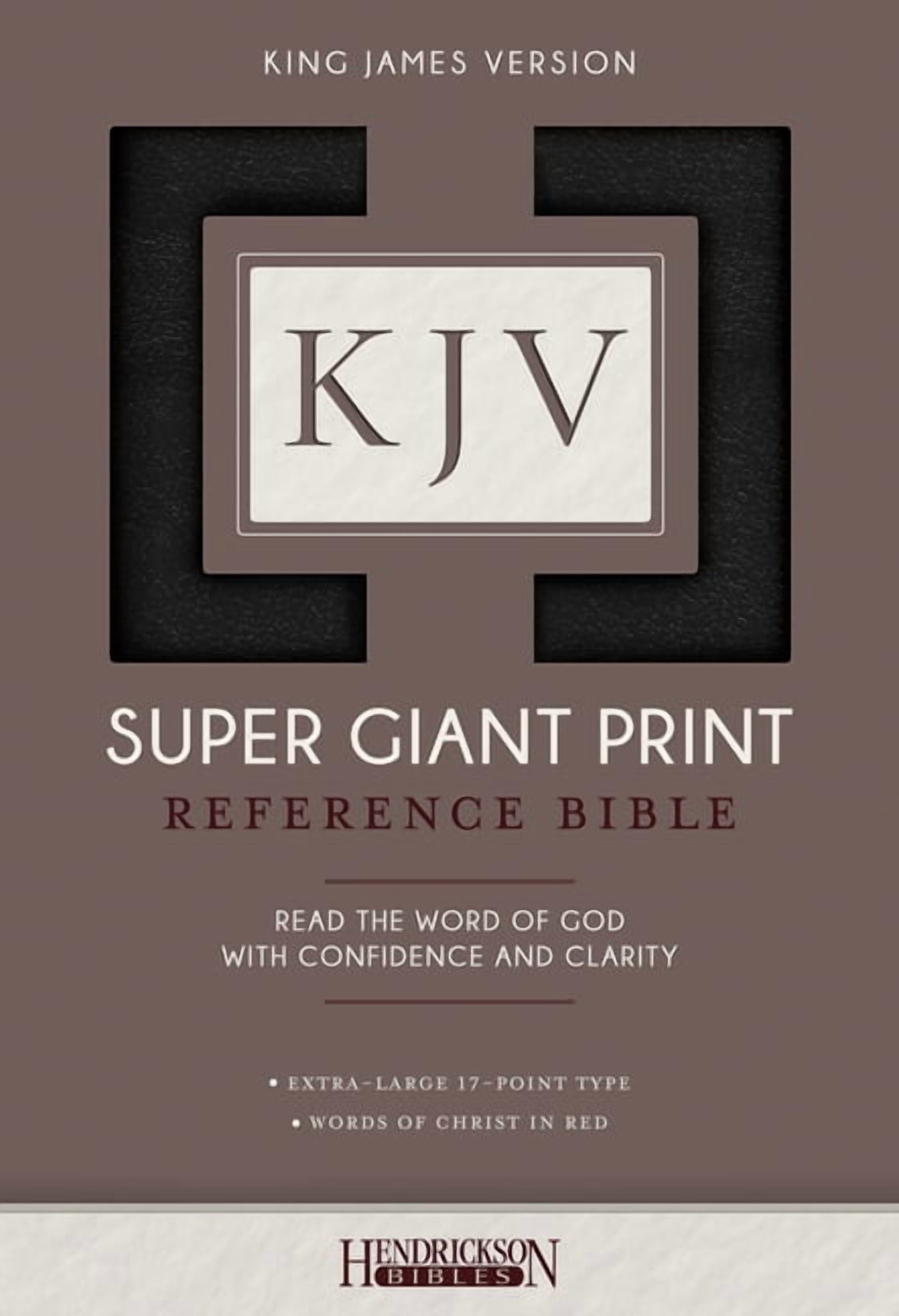 HENDRICKSON BIBLES KJV Super Giant Print Bible (Imitation Leath) (Hardcover)