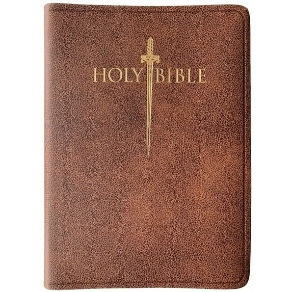 KJV Sword Study Bible Personal Size Large Print Acorn Bonded Leather Indexed (Hardcover)