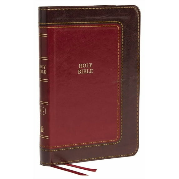 KJV, Thinline Bible, Compact, Imitation Leather, Burgundy, Red Letter Edition (Other)