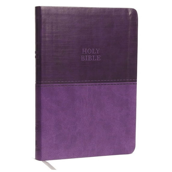 KJV Holy Bible: Value Large Print Thinline, Purple Leathersoft, Red Letter, Comfort Print: King James Version: Holy Bible, King James Version