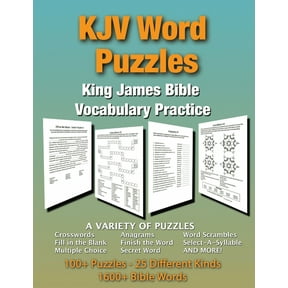 KJV Word Puzzles: King James Bible Vocabulary Practice, (Paperback)