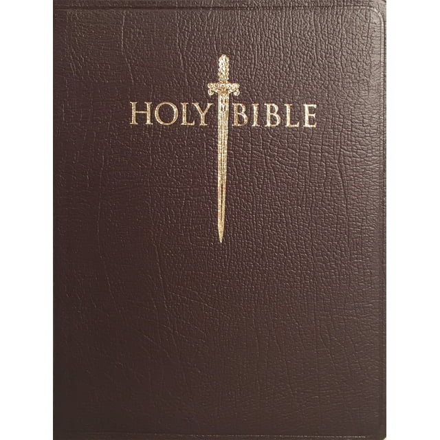 KJVER Thinline Bible Large Print Burgundy Genuine Leather : King James Version Easy Read (Hardcover)