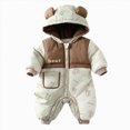 thumbnail image 1 of KJameas Baby Boys Girls Jumpsuit Hooded Bear Applique Warm, 1 of 8
