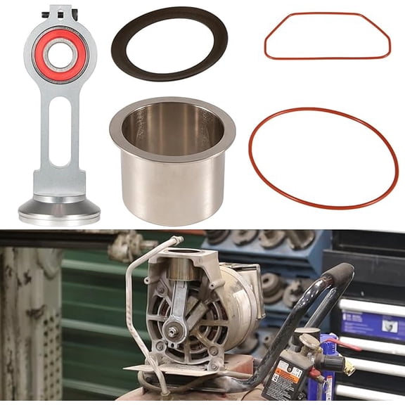 KK-4835 Compressor Piston Kit Connecting Rod Replacement Kit Perfectly Fits for Sears Craftsman Devildiss Dewalt Porter Cable Oil Free Air Compressor Pump, Comparable to KK-4835 KK-5081 A02743