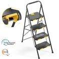 thumbnail image 1 of KK KINGRACK 4 Step Stool, Folding Step Ladder for Home&Outdoor, 800 lbs Capacity, Black, 1 of 9