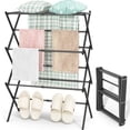 thumbnail image 1 of KK KINGRACK Clothes Drying Rack, Expandable & Collapsible Steel Laundry Drying Racks, Black, 1 of 8