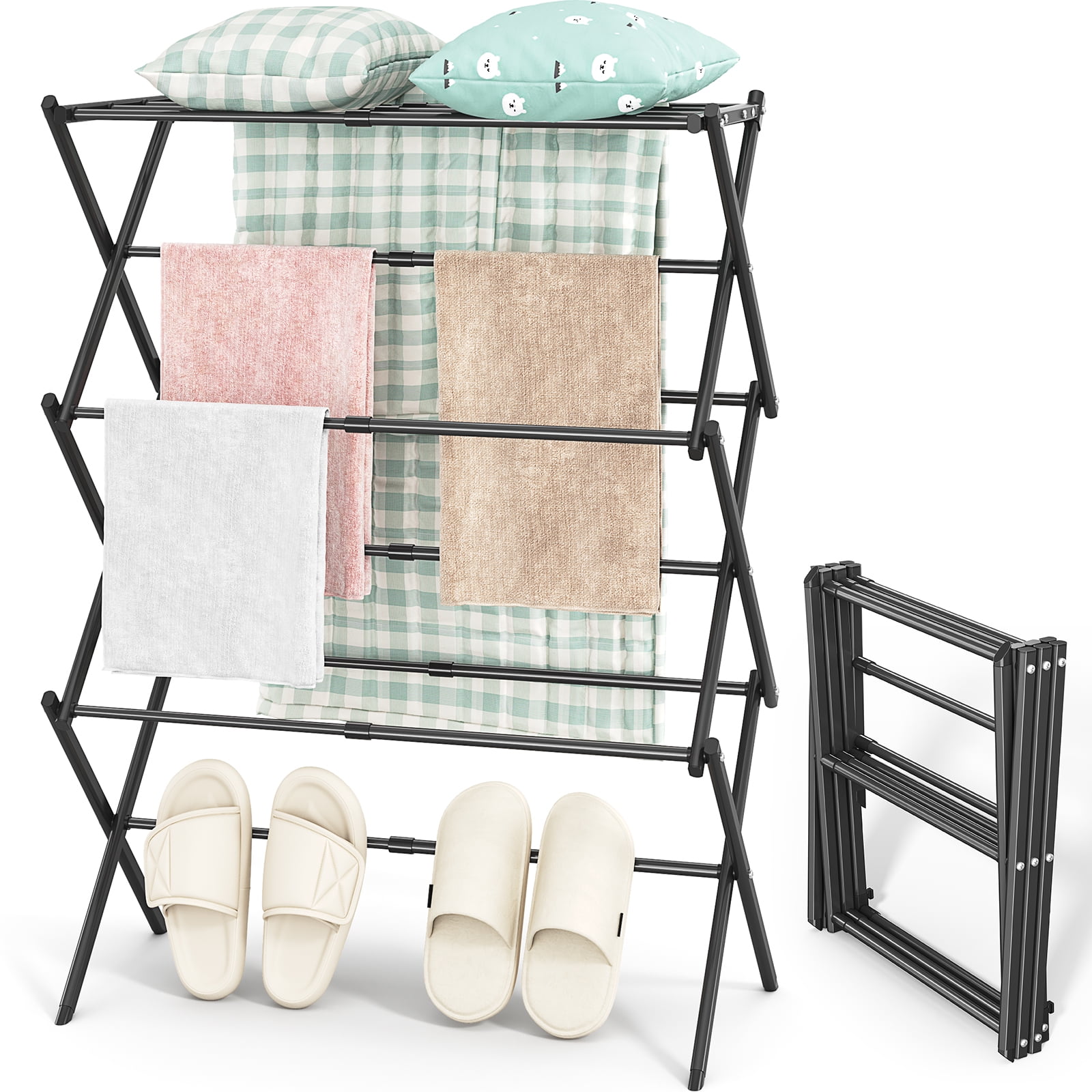 Free Shipping! KINGRACK Clothes Drying Rack, Expandable Collapsible ...
