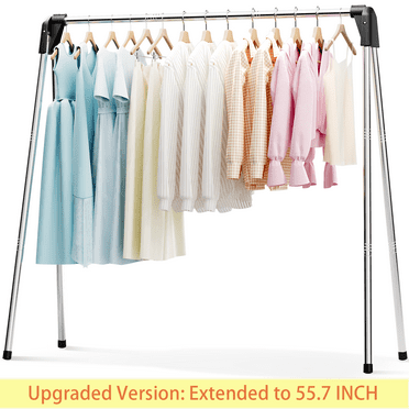 KK KINGRACK Clothes Drying Rack, Foldable Clothing Rack, Upgraded 55.7", Stainless Steel
