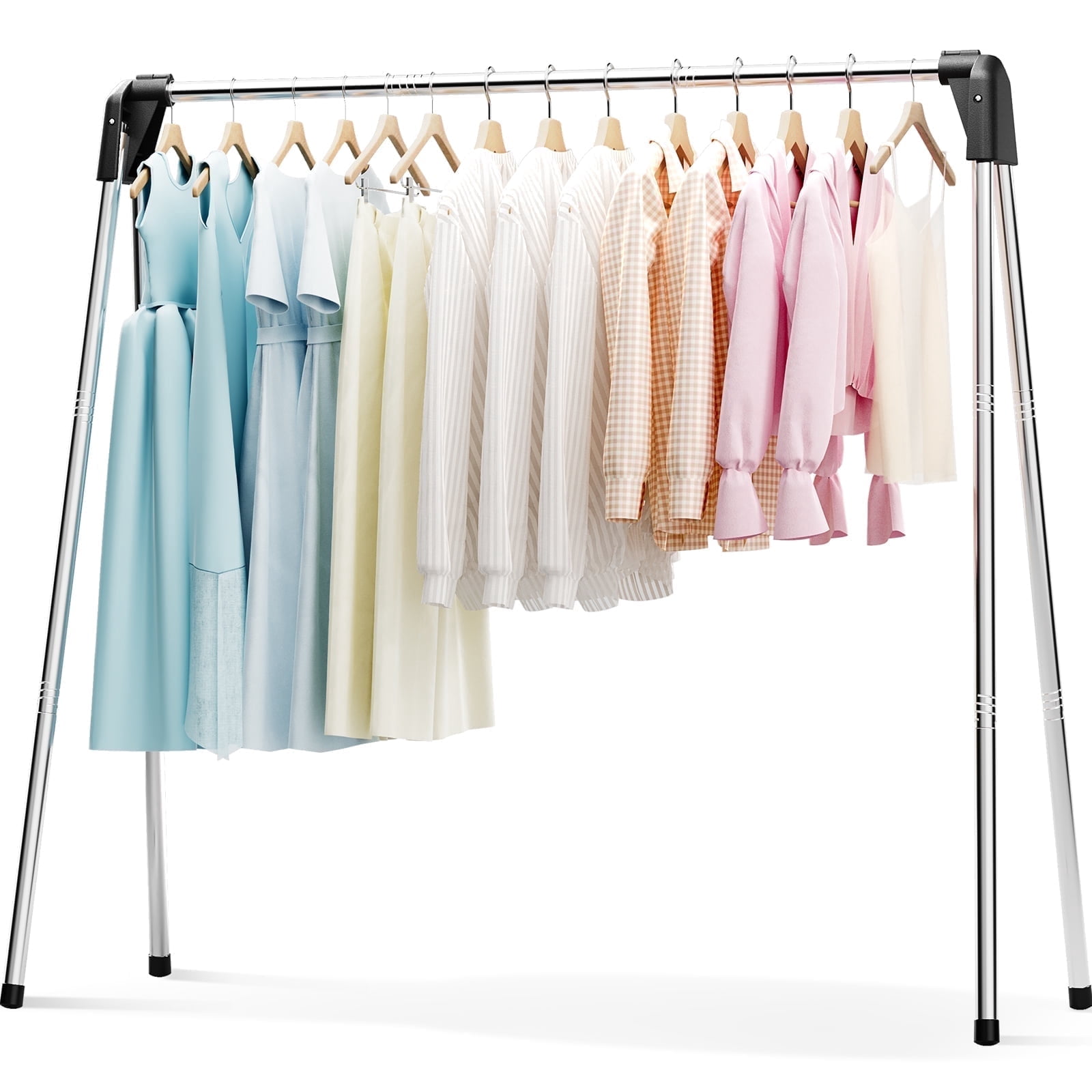 KINGRACK Stainless Steel Clothes Drying Rack, Foldable Indoor Outdoor ...