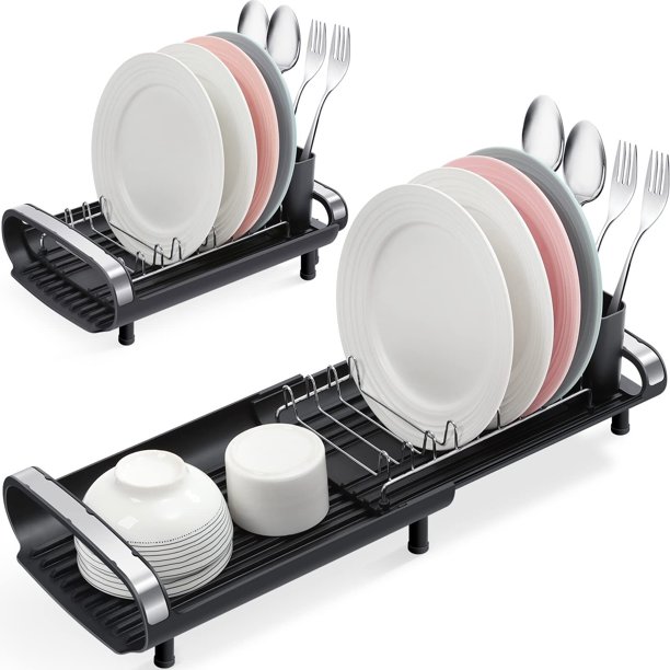 KK KINGRACK Dish Rack,Expandable Dish Drying Rack for Kitchen Counter