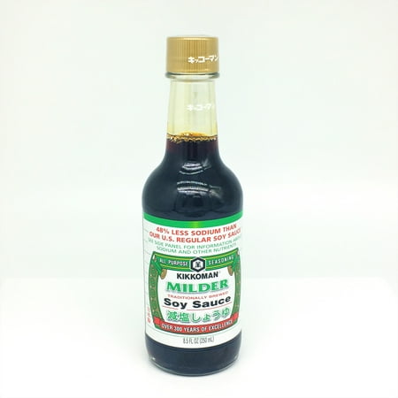 KK Milder Soy Sauce-48% Less Sodium 8.5oz /250 ml