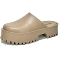 thumbnail image 1 of KK PAIR OF KINGS Heights Taupe Fashion Slip On Non-Slip Mule Clog Platform Sandals (Taupe, 10), 1 of 5