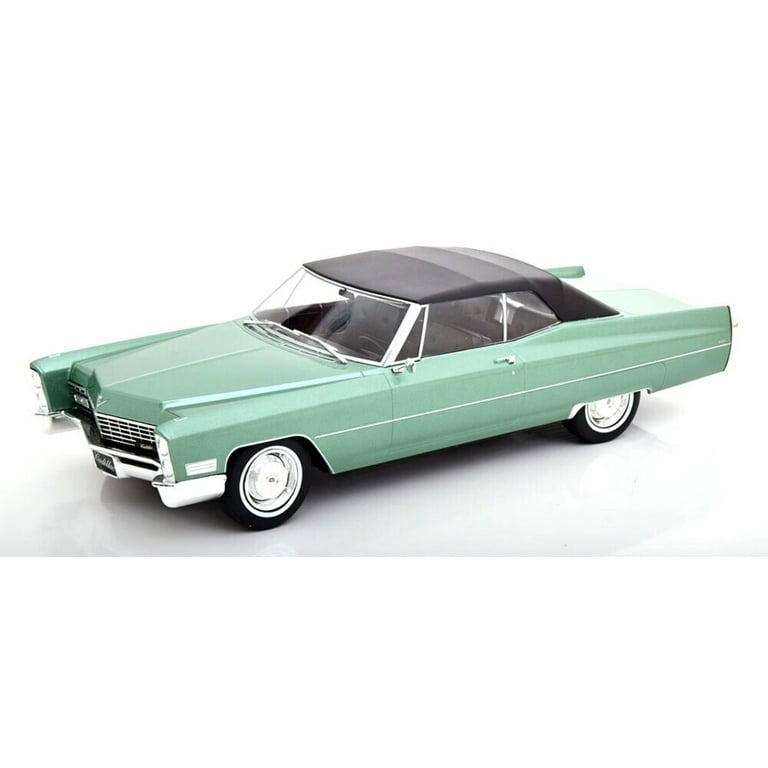 KK Scale 1967 Cadillac DeVille with Softtop Green Metallic 1:18