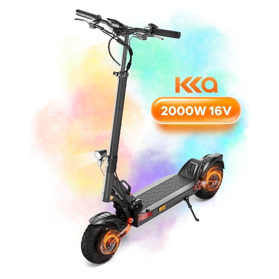 KKA T10 Electric Scooter for Adults, 2000W Dual Motor, 60V 18Ah Battery, 10-Inch Off-Road Tires, Hydraulic Suspension, Foldable E-Scooter