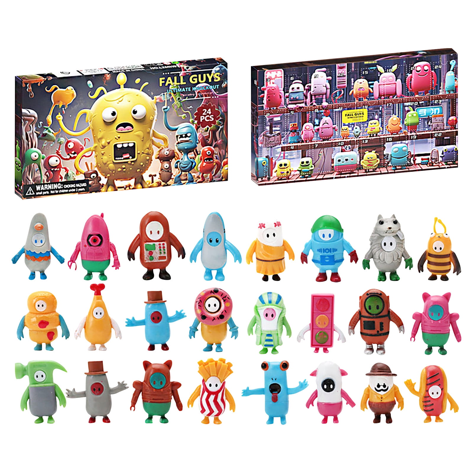 KKAKA New Christmas Fall Guys Advent Calendar 2024 Kids 24 Day