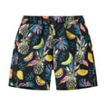 thumbnail image 1 of KKBOTIVE Athletic Shorts for Boys Casual Stretch Sport Cargo Shorts with Pocket Trendy Athletic Bottoms Holiday Short Pants for Kids Youth Fashion Clothing, Black Size: 6-7 Years, 1 of 5