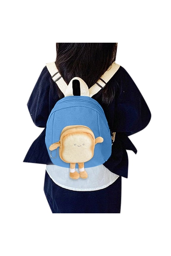 Backpack Lunch Box Durable, Lightweight Bookbag with Compartment Character School Backpacks 2026 School Bag Top Blue One Size