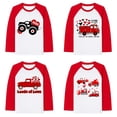 thumbnail image 1 of KKBOTIVE Boys Long Sleeve Sweatshirt, Casual Car Print Shirt Crew Neck Valentine's Day Tops for Kids Festive T Shirt Fashion Clothes ( Red4 Size: 11-12 Years ), 1 of 3