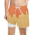 thumbnail image 1 of KKBOTIVE Boys Swim Trunks Beach Shorts with Adjustable Waistband Comfortable Swimwear for Kids Summer Pool ( Orange Size: 7 Years ), 1 of 3