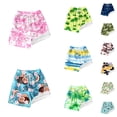 thumbnail image 1 of KKBOTIVE Boys Swim Trunks with Boxer Brief Liner Compression Boy Bathing Suit Quick Drying Beach Swimsuit Toddler Swim Shorts ( Light Green Size: 5-6 Years ), 1 of 5