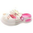 thumbnail image 1 of KKBOTIVE Cute Clogs Slipper for Girls with Fashion Bowknot Summer Indoor Outdoor Shoes Casual Sandals Beach Shower Dress Up Shoe, White Size: 15-16 Years, 1 of 9
