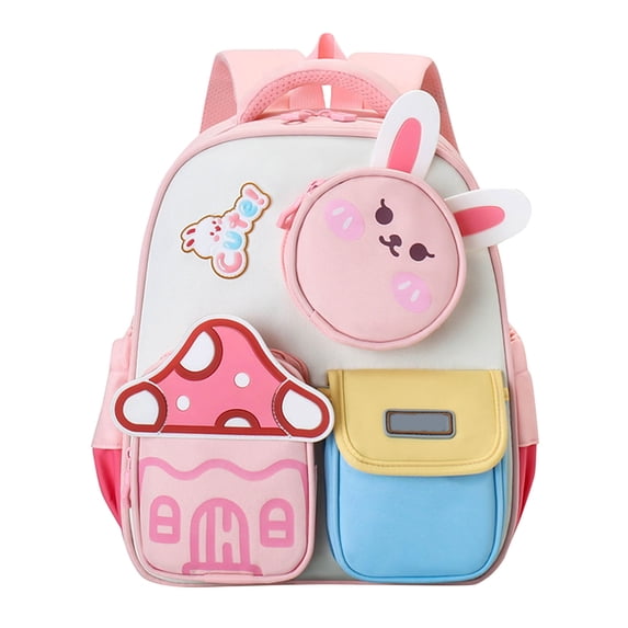KKBOTIVE High School Backpacks Lightweight School Bag Bookbag with Multiple Pockets School Backpack with Compartment 2026 School Bag Top Light Pink One Size