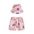 thumbnail image 1 of KKBOTIVE Kids Athletic Shorts Casual Graphic Print Cargo Shorts Elastic Waistband Pants Cozy with Pockets for Outdoor Running Beach Shorts Kid's Fashion Clothes, Pink Size: 1-2 Years, 1 of 4