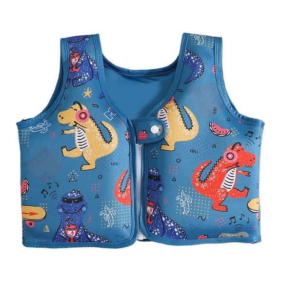 KKBOTIVE Kids Foam Flotation Aid Jacket Life Vest Swimwear for Children Pool Beach ( Blue Size: 2-3Years )