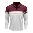 thumbnail image 1 of KKBOTIVE Long Sleeve Shirts for Men Casual Collared Polo Shirt Cozy Pullover Men's All Seaon Fashion Clothes ( Size: XXXL ), 1 of 7