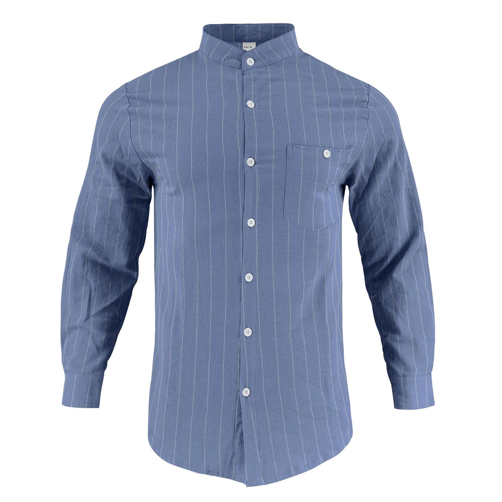 mens pale blue dress shirt Mens Oxford New York Pale Blue Dress Shirt Size 17 1/2 - 34