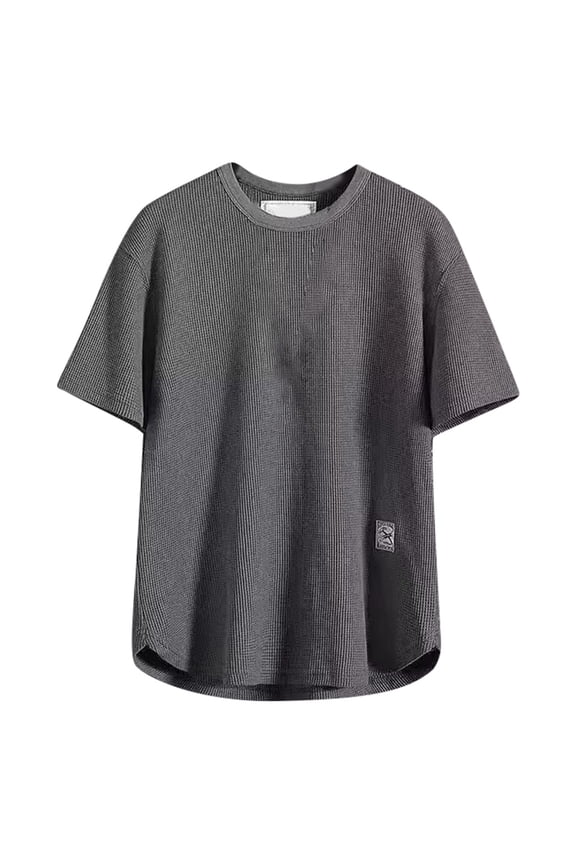 Mens T Shirts Short Sleeve Athletic Tees Solid Color Sports Undershirt Quick Drying Tops Fashion Clothes for Mens, Grey Size: XXXXXL