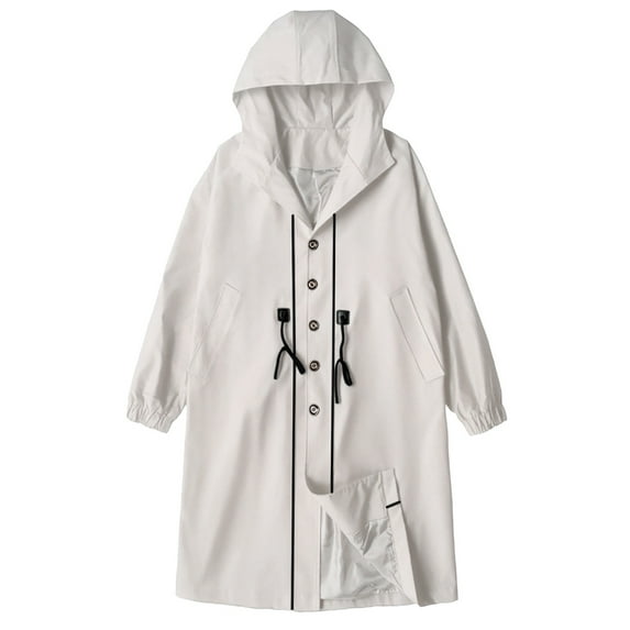 KKBOTIVE Mens Trench Coat Single Oversized Wool Blend Overcoat Notched Lapel Belt Hooded Trench Jacket Fall Windproof Coat Business Clothes