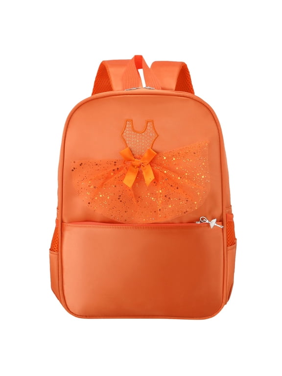 School Backpack Lightweight with Side Pockets, Padded Straps School Backpack with Compartment 2026 School Bag Top Orange One Size