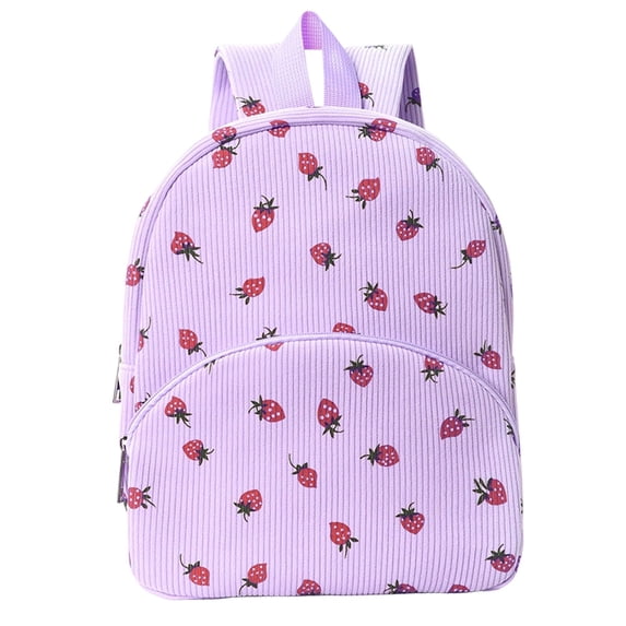 KKBOTIVE School Bags Character School Backpacks Plush Padded Straps School Backpack with Compartment 2026 School Bag Top Purple One Size