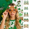 thumbnail image 1 of KKBOTIVE St. Patrick's Day Party Glasses Novelty Shamrock Eyewear for Festive Prom Celebration, Orange One Size, 1 of 4