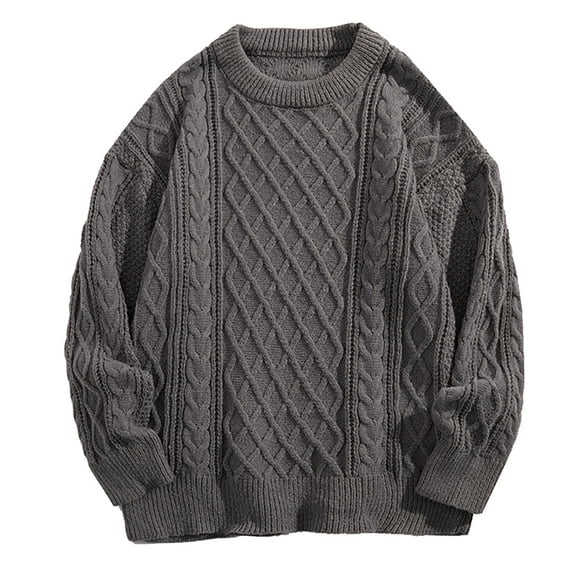 KKBOTIVE Sweater Coat for Mens Lightweight Cardigan Solid Color Pullover Soft Comfy Festival Winter Warm Clothes Men's Fashion ( Grey Size: XXXL )