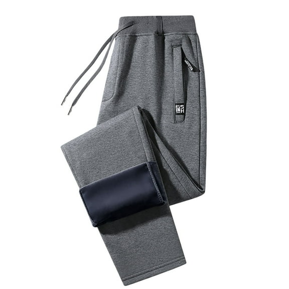 KKBOTIVE Sweatpants for Men Athletic Cargo Pants Open Bottom Loose Fit Pants with Pockets Soft Cozy Jogger Mens Fashion Grey Size: M